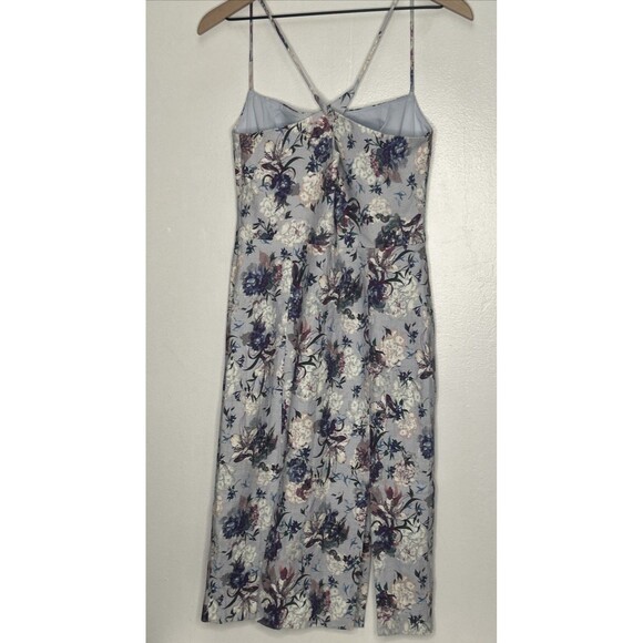 Black Halo Robinson Dress Agapanthus Size 6 Sleeveless Floral Garden Party purpl - Picture 4 of 5